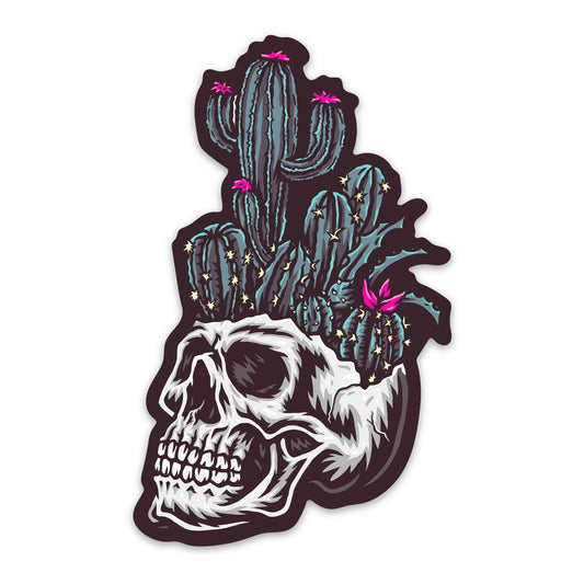 Cactus Skull Sticker