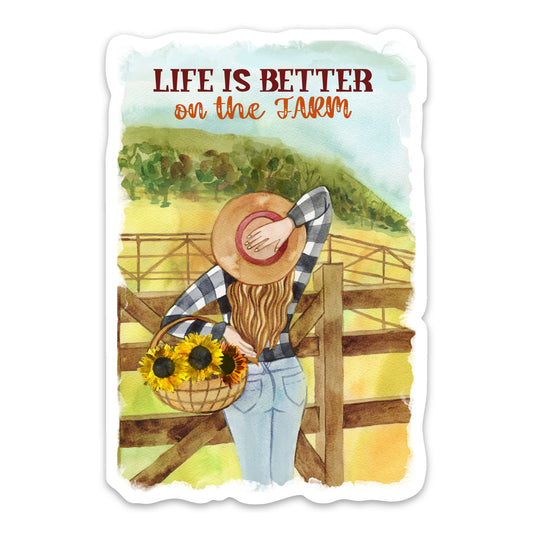 Life Is Better On The Farm Sticker