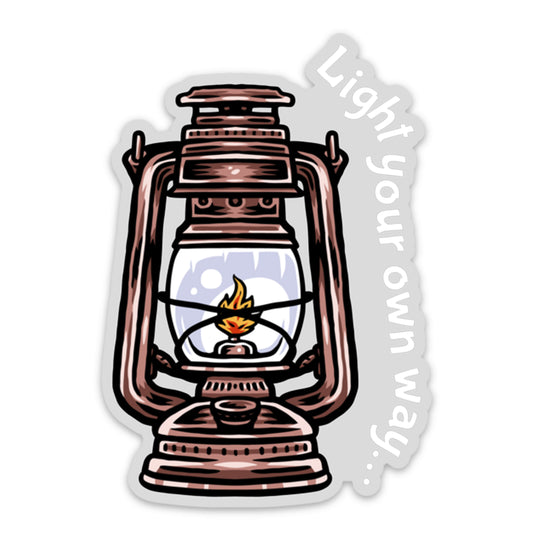 Light Your Own Way - Lantern Sticker