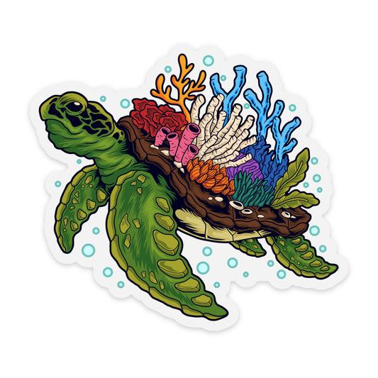 Sea Turtle Reef Sticker