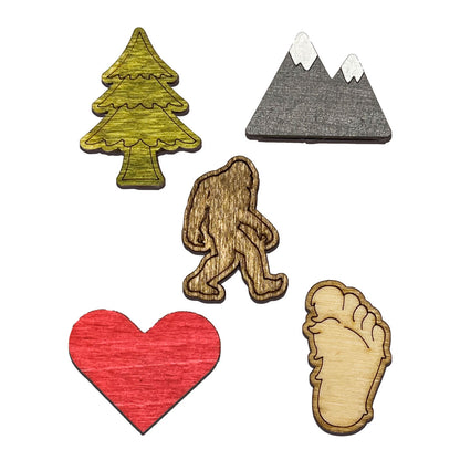 Bigfoot Magnets Set