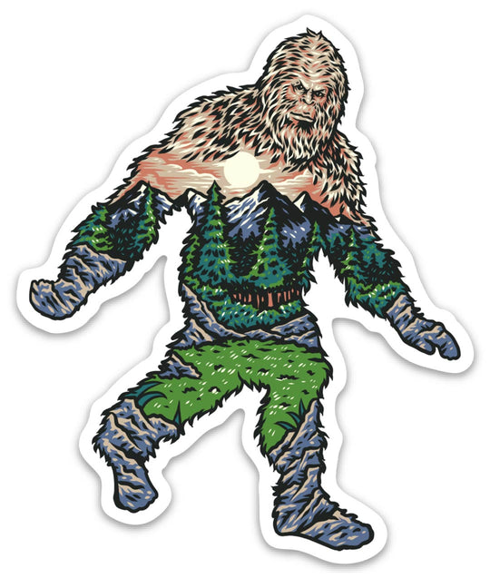 Bigfoot Nature Sticker