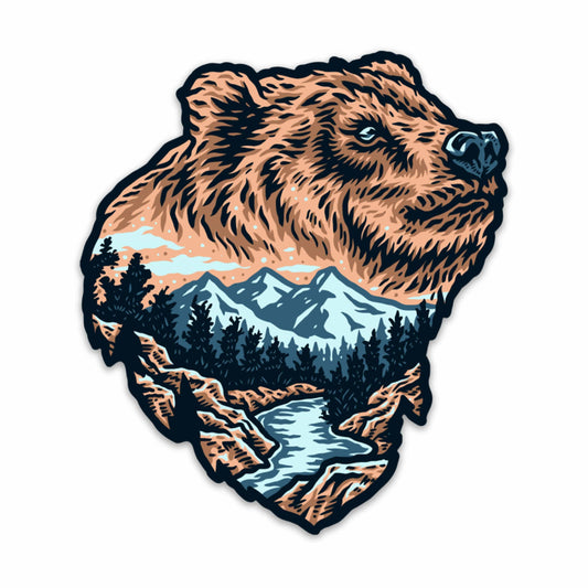 Bear Mountain View Sticker
