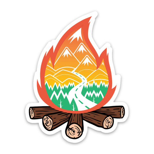 Campfire Roadtrip Sticker