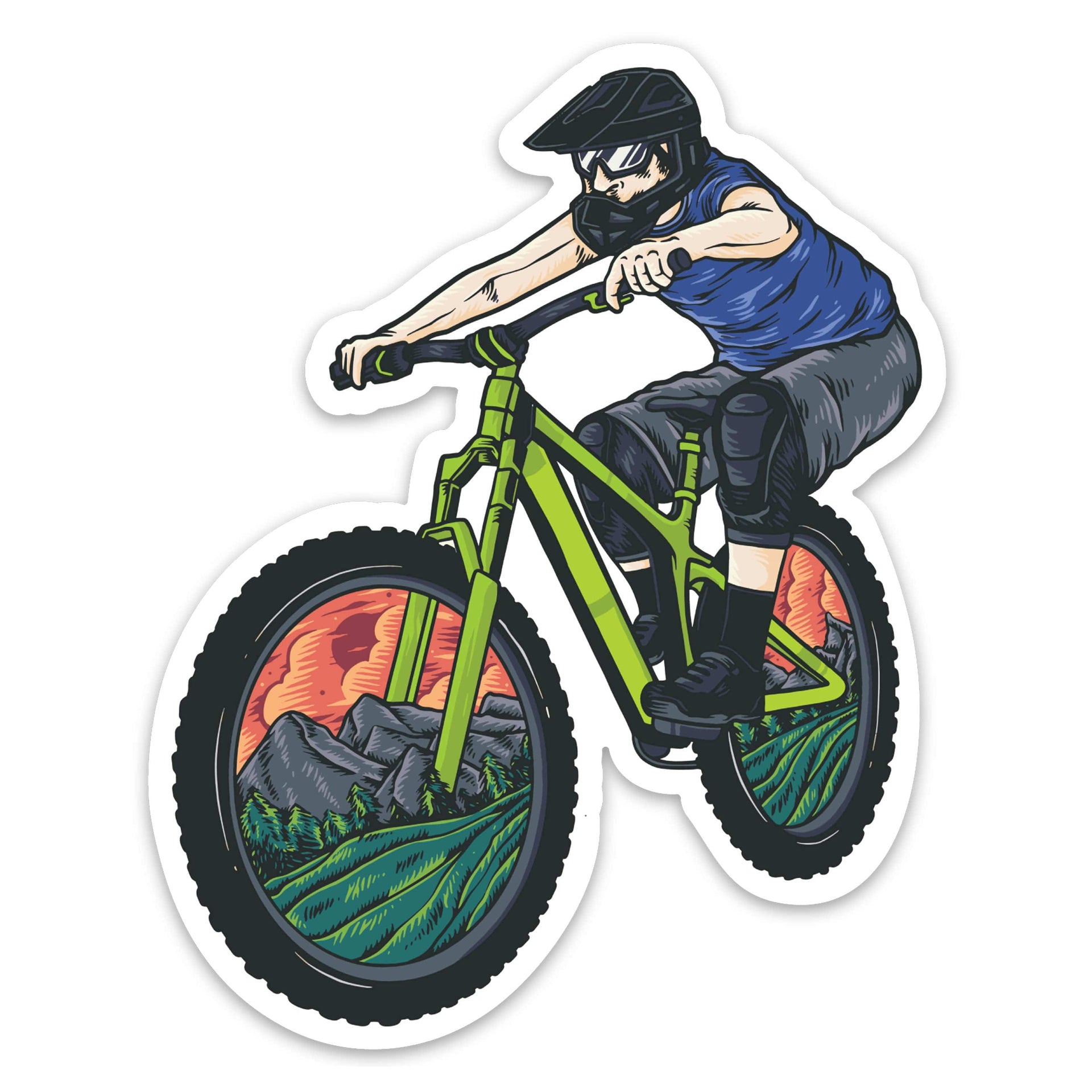 Melon Bike Stickers, Bike Stickers, Bicycle Stickers, Bicycle