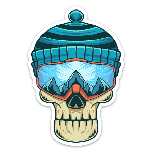 Skull Sticker - Snowboarding / Skiing
